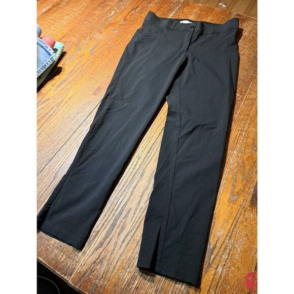 Size 12 Retrology Black Wide Elastic Waist Pants with Pockets and Belt Loops - Picture 1 of 3